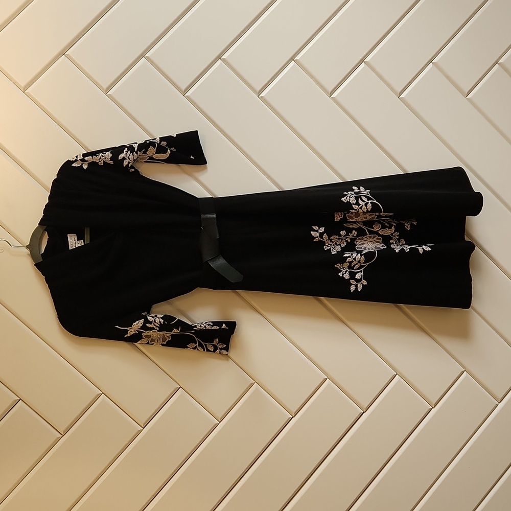 Black sweater dress, M